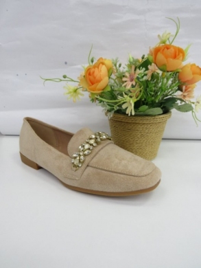 Mokasyny damskie na płaskim (36-41) J558 BEIGE