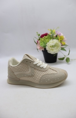 Buty sportowe damskie na płaskim (36-41) K1773 BEIGE