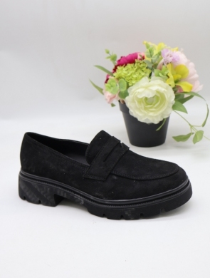 Mokasyny damskie na płaskim (36-41) 9280 BLACK