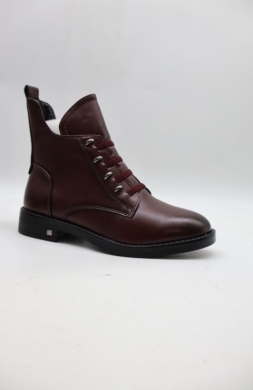 Botki damskie ocieplane na płaskim (36-41) BA-613 ROYAL/RED