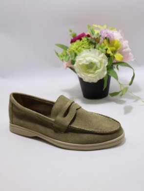 Mokasyny damskie na płaskim (36-41) G491 GREEN