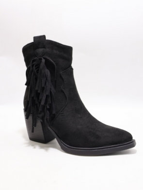 Botki damskie na obcasie (36-41) 68345 BLACK