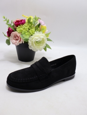 Mokasyny damskie na płaskim (36-41) H8-1051 BLACK