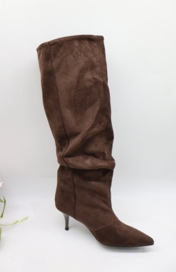 Kozaki damskie na szpilce (36-41) 52226 BROWN
