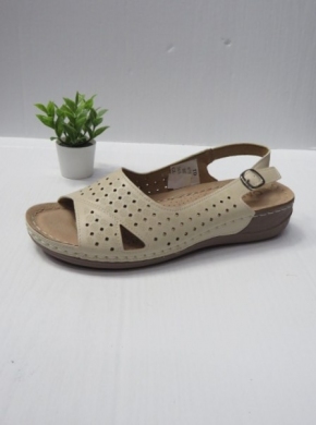Sandały damskie na koturnie (36-41) 6753-5 BEIGE