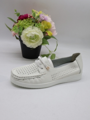 Mokasyny damskie na płaskim (36-41) 3604 WHITE