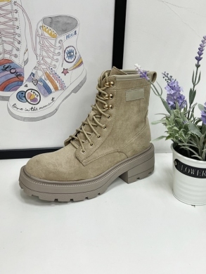 Trapery damskie ocieplane (36-41) 8599 KHAKI
