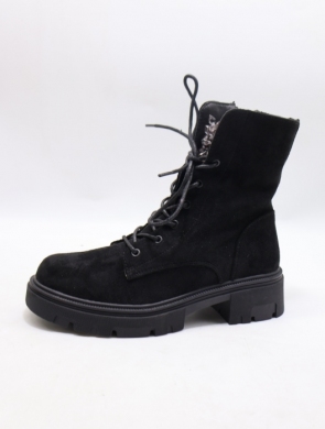 Botki damskie ocieplane na obcasie (36-41) HB-263 BLACK