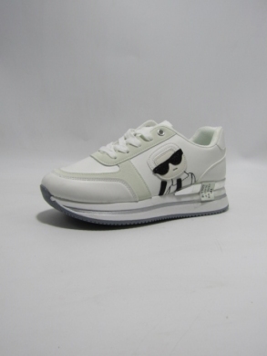 Buty sportowe damskie na płaskim (36-41) CK001 WHITE