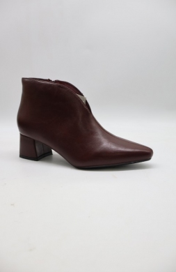 Botki damskie na obcasie (36-41) 3258 WINE