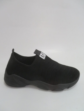 Buty sportowe damskie na płaskim (36-41) JR802 BLACK