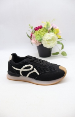 Buty sportowe damskie na płaskim (36-41) WX-186 BLACK