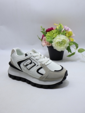 Buty sportowe damskie na płaskim (36-41) HZ-405 WHITE