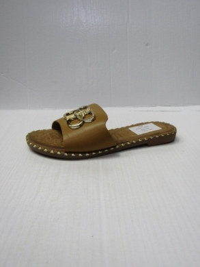 Klapki damskie na płaskim (36-41) DM100 CAMEL