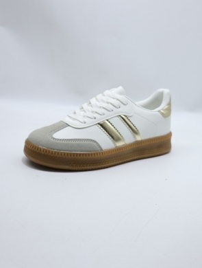 Buty sportowe damskie na płaskim (36-41) D50-316 WH/GOLD